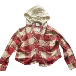 Cropped American Eagle Flannel